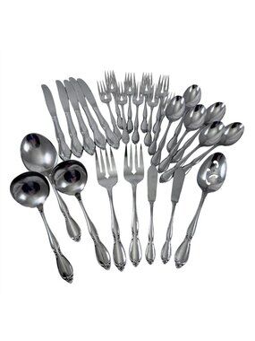 Chatelaine Stainless Steel Oneida Community Flatware 28 Misc. Pieces